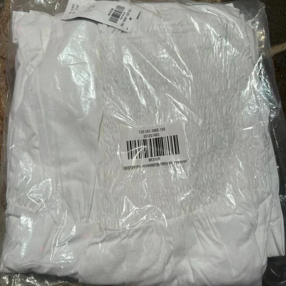 Abercrombie & Fitch Smocked Poplin Maxi Dress (BNWT) - Picture 4 of 4